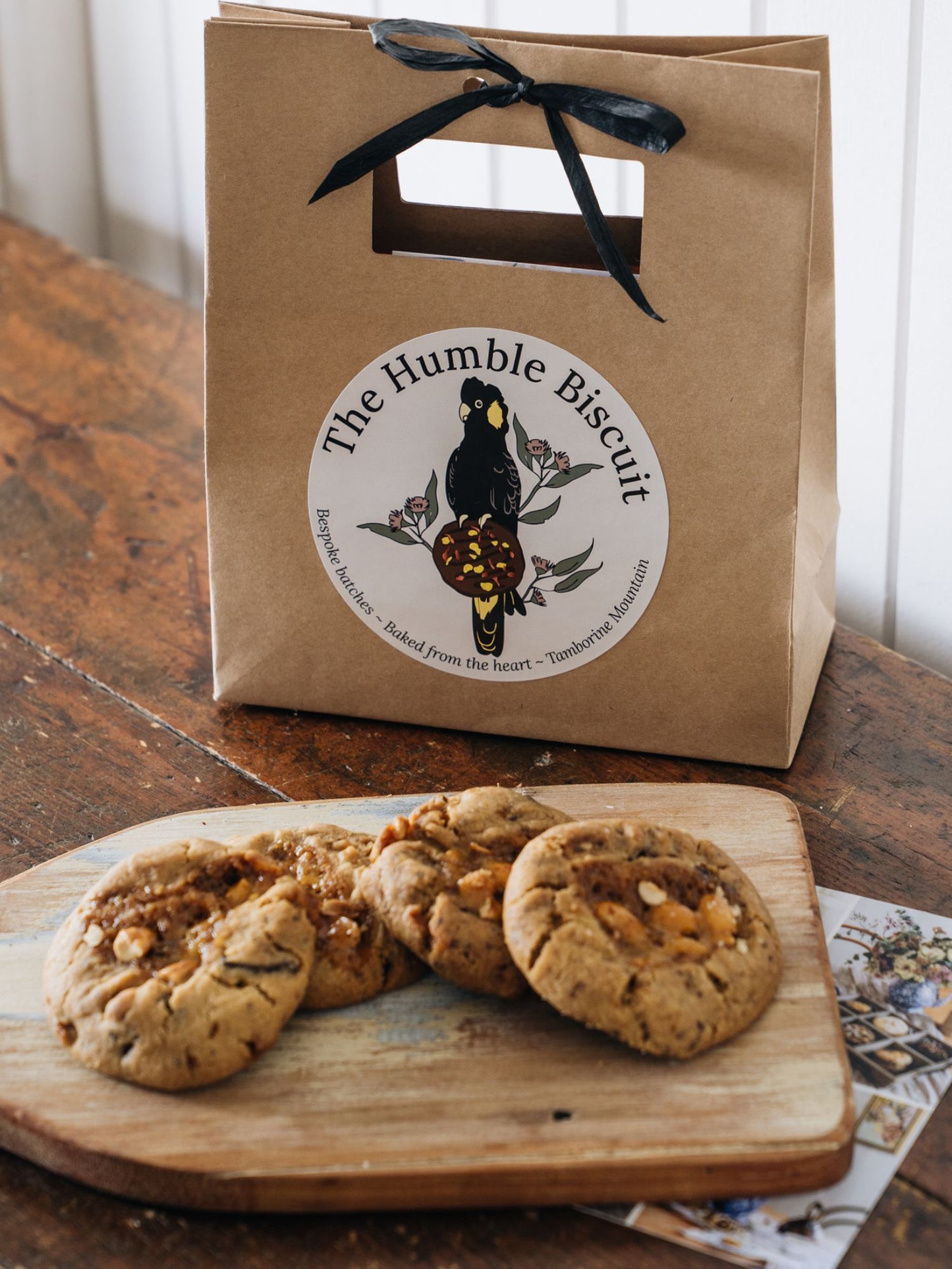 Choc-Chunk Peanut Brittle Volcanos